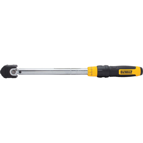 Cl&eacute; dynamom&eacute;trique &agrave; microm&egrave;tre, &agrave; cliquer, Entraînement 3/8" carr&eacute;, 20 - 100 lb-pi/27,11-135. 58 N.m Nassau Supply