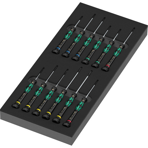 Foam Insert Kraftform Micro Screwdriver Set 2, 13 Pcs. Nassau Supply