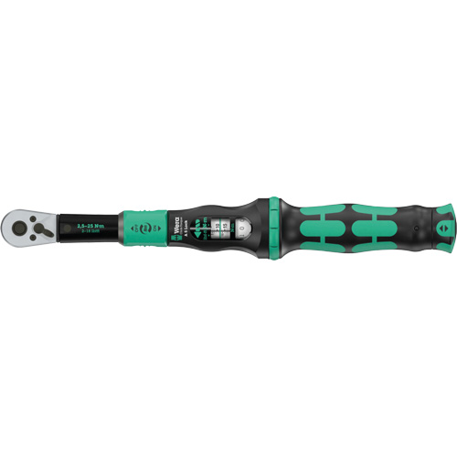 Cl&eacute; dynamom&eacute;trique Click-Torque Lock A 5 r&eacute;glable avec fonction Torque Lock, &agrave; cliquer, Entraînement 1/4" carr&eacute;, 1 - 18 lb-pi Nassau Supply