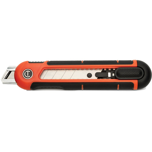 18mm Snap Off Blade Retractable Knife, Steel, Plastic Handle Nassau Supply