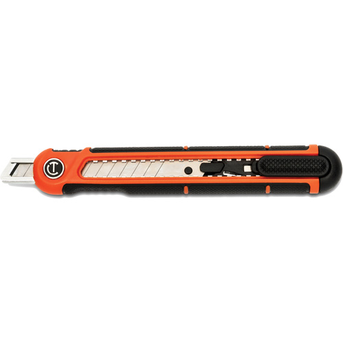 9mm Snap Off Blade Retractable Knife, Steel, Plastic Handle Nassau Supply