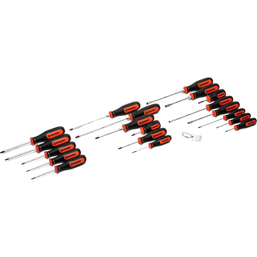 Dual Material Screwdriver Set, 20 Pcs. Nassau Supply