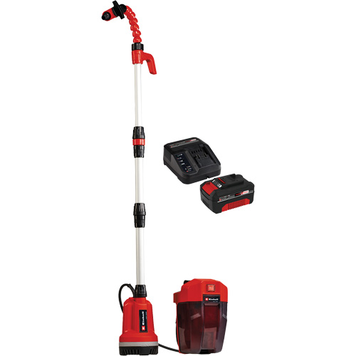 Cordless Clean Water Rain Barrel Pump with 4Ah Battery & Charger Starter Kit, 18 V, 792.5 GPH Nassau Supply