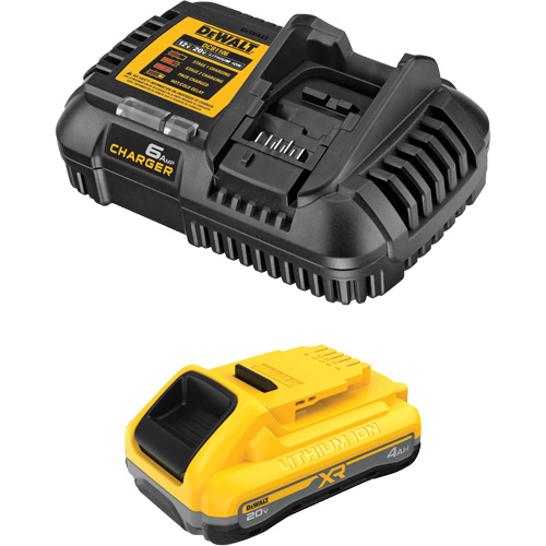XR POWERPACK Battery & Charger Kit, Lithium-Ion, 20 V, 4 Ah Nassau Supply
