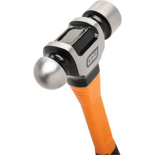 Ball Pein Hammer, 32 oz. Head Weight, Plain/Polished Face, Fibreglass Handle Nassau Supply