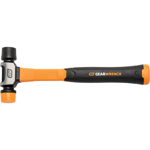 Soft Face Hammer, 16 oz. Head Weight, Plain Face, Solid Steel Handle, 12-1/4" L Nassau Supply