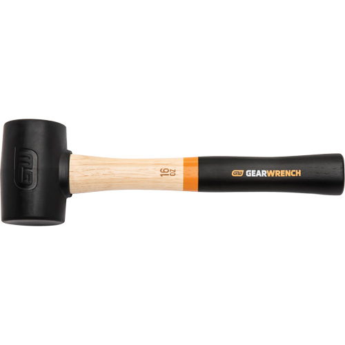 Rubber Mallet, 16 oz., Wood Handle, 13" L Nassau Supply