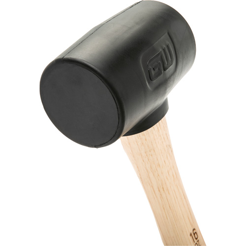 Rubber Mallet, 16 oz., Wood Handle, 13" L Nassau Supply