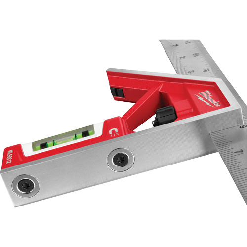 &eacute;querre magn&eacute;tique combin&eacute;, 12" lo, Acier inoxydable, Ordinaire Nassau Supply