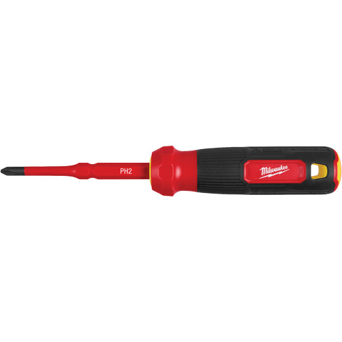 Tournevis &agrave; embouts interchangeables &agrave; tige articul&eacute;e isol&eacute; 1000 V, 2-en-1, 8-4/5" lo, Prise Coussin&eacute;e Nassau Supply