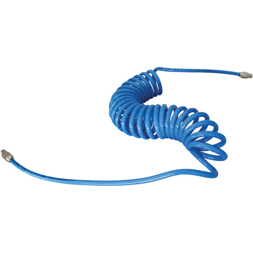 MAXAIR Coiled Hose, Air, 1/4" ID x 50' L, Polyurethane Nassau Supply