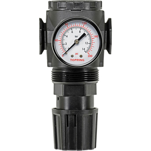 MODULAIR 300 Zinc Diaphragm Regulator, 3/8" NPT, 300 psi Max. PSI, In Line/Modular Nassau Supply