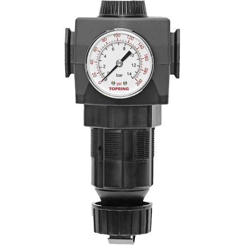 MODULAIR 400 Zinc Diaphragm Regulator, 1/2" NPT, 300 psi Max. PSI, In Line/Modular Nassau Supply