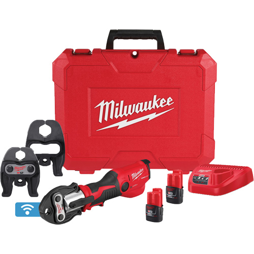 M12 FORCE LOGIC Press Tool Kit with ONE-KEY with CTS-V Jaws, 1/2" - 1", Power Driven Nassau Supply