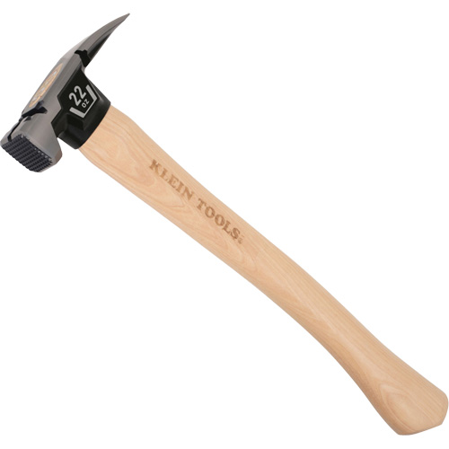 Marteau &agrave; panne fendue droite &agrave; face meul&eacute;e, 22 oz, Prise en Bois, 16-1/10" lo Nassau Supply