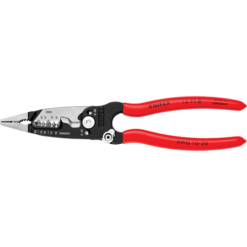 Forged Wire Stripper, 8" L, 10 - 20 AWG Nassau Supply