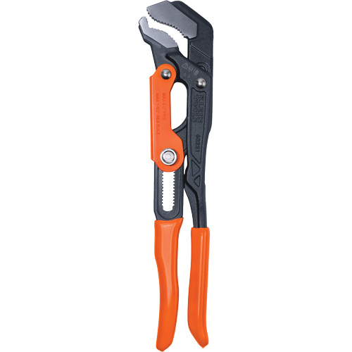 Quick-Adjust S-Jaw Pipe Wrench, 2" Jaw Capacity, 16-3/5" Long, Powder Coated Finish, Dipped Handle Nassau Supply