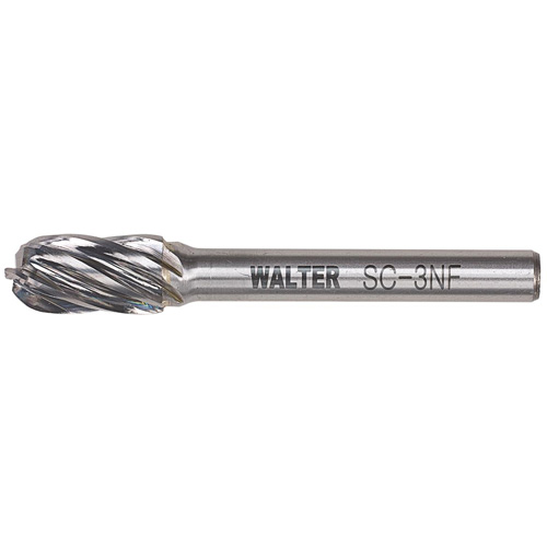 Fraise double au carbure avec tige cylindrique &agrave; pointe ronde, 1/2" dia., 1" profondeur de la coupe Nassau Supply