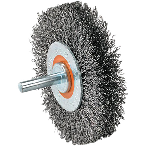 Mounted Wire Brush, 5/8" Arbor Nassau Supply