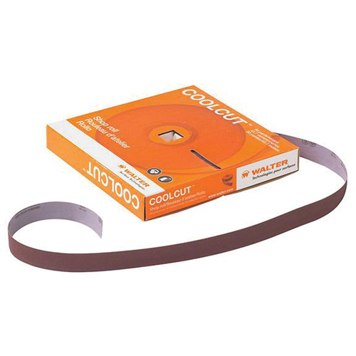 Papier abrasif manuel Coolcut, Oxyde d'aluminium, 1" la x 150' lo, Grain P60 Nassau Supply