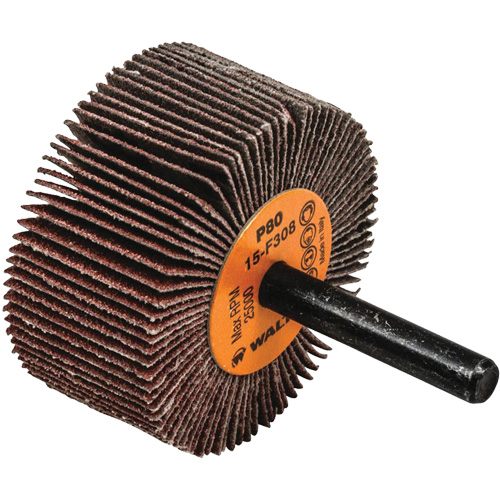 Flap Wheels-Coolcut Flap Wheels, Aluminum Oxide, 80 Grit, 2" x 1" x 1/4" Nassau Supply