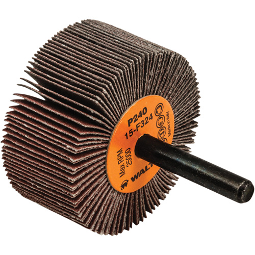 Flap Wheels-Coolcut Flap Wheels, Aluminum Oxide, 240 Grit, 2" x 1" x 1/4" Nassau Supply