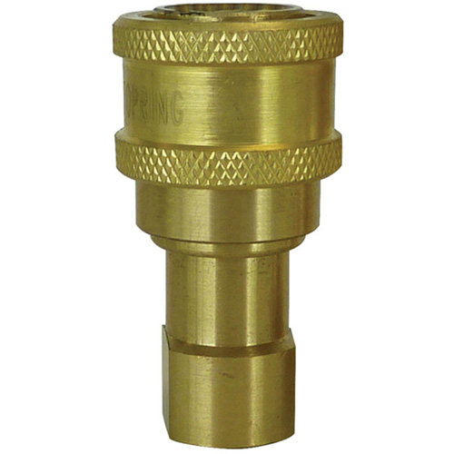 Hydraulic Quick Coupler - Brass Manual Coupler, Brass/Stainless Steel Nassau Supply