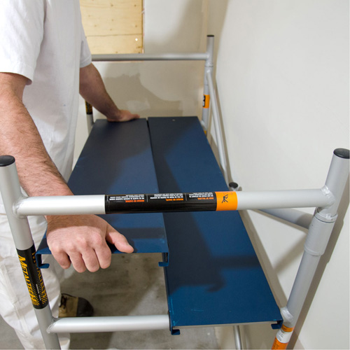 Mobile Work Scaffolding - Mini Scaffoldings, Aluminum Frame, 42" D x 48-1/2" H Nassau Supply