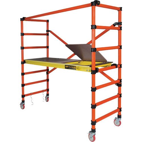 Mobile Work Scaffolding - Speedy Mobile Scaffolding, Fibreglass Frame, 79-1/2" D x 78" H Nassau Supply