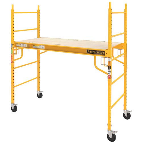 Mobile Work Scaffolding - Maxi Square Scaffolding, Steel Frame, 74" D x 74" H Nassau Supply