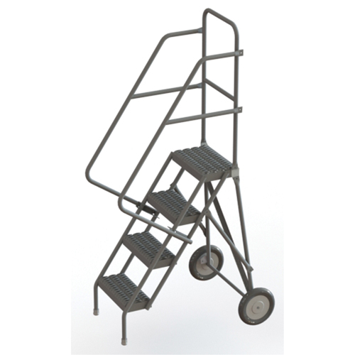 &eacute;chelles roulantes, 4 marches, Stri&eacute;, Hauteur 40" Nassau Supply