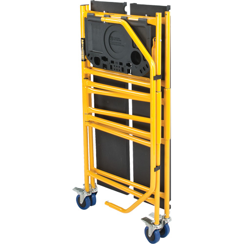 Jobsite Series 4' Safety Rail & Tool Shelf Scaffold Kit, Steel Frame, 49-1/2" D x 57-3/4" H Nassau Supply