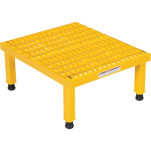 Plate-forme ajustable Step-Mate, 1 marche(s), 23-1/2" la x 19-9/16" lo x 16-1/2" h, Capacit&eacute; 500 lb Nassau Supply