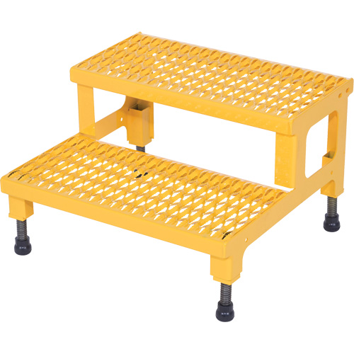 Plate-forme ajustable Step-Mate, 2 marche(s), 23-13/16" la x 22-7/8" lo x 15-1/4" h, Capacit&eacute; 500 lb Nassau Supply