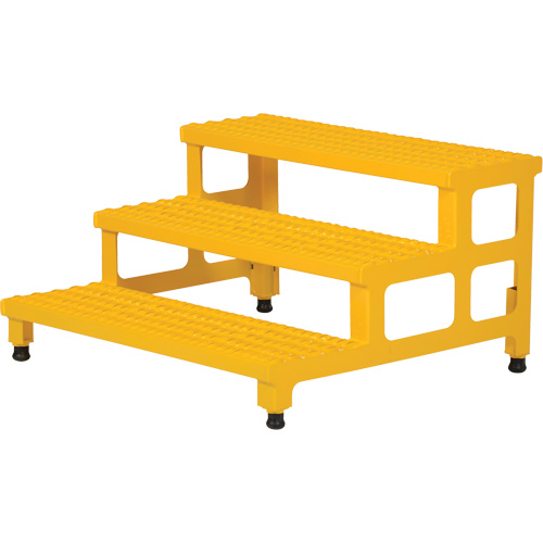 Adjustable Step-Mate Stand, 3 Step(s), 36-3/16" W x 33-7/8" L x 22-1/4" H, 500 lbs. Capacity Nassau Supply