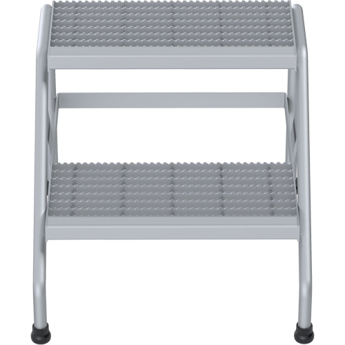 Escabeau en aluminium, 2 marche(s), 22-13/16" la x 24-9/16" lo x 20" h, Capacit&eacute; 500 lb Nassau Supply