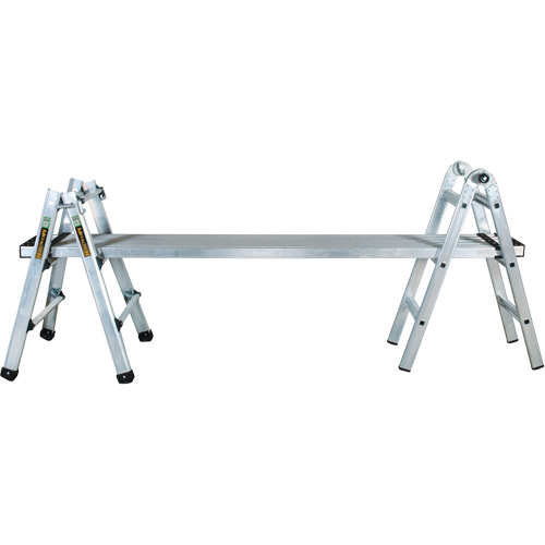 Telescoping Multi-Position Ladder, 2.916' - 9.75', Aluminum, 300 lbs., CSA Grade 1A Nassau Supply