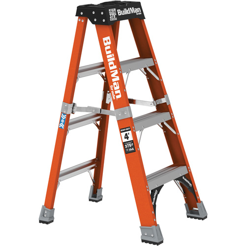 Step Ladder, 4', Fibreglass, 375 lbs. Capacity, Type 1AA Nassau Supply