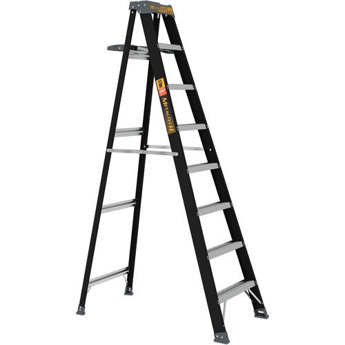 Step Ladder with Paint Tray, 8', Fibreglass, 250 lbs. Capacity, Type 1 Nassau Supply