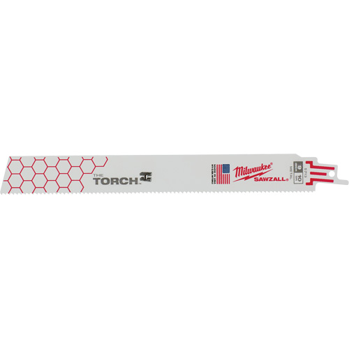 The Torch Sawzall&reg; Blades, Bi-Metal, 10 TPI, 9" L x 1" W Nassau Supply