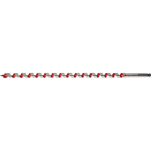 Longue m&egrave;che h&eacute;licoidale pour perceuse, Diam&egrave;tre de 11/16", Cannelure 15", Tige 7/16" hexagonal Nassau Supply