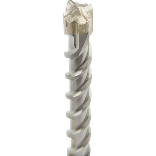 MX4 4-Cutter SDS-Plus Rotary Hammer Drill Bit, 1-1/8", SDS-Plus Shank, Carbide Nassau Supply