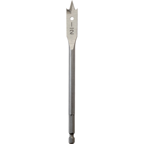M&egrave;che plate, Diam&egrave;tre de 1/2", Tige 1/4" hex, Longeur de 6" Nassau Supply