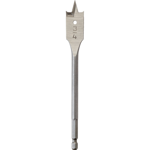 M&egrave;che plate, Diam&egrave;tre de 3/4", Tige 1/4" hex, Longeur de 6" Nassau Supply