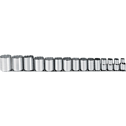 Jeu de douilles, 15 Mcx, Prise de 1/2" Nassau Supply