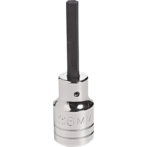 Socket Bit, Hex, 18 mm x 4" L, 1/2" Drive Nassau Supply