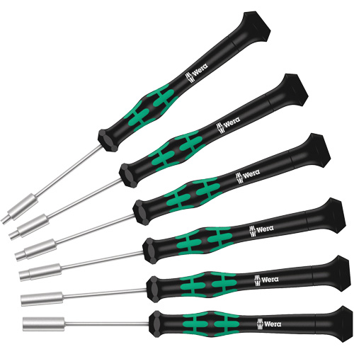 Jeu de tournevis &agrave; douille s&eacute;rie Micro, 6, Non magn&eacute;tique, M&eacute;trique Nassau Supply