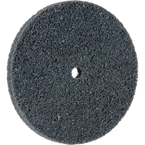 Standard Abrasives 500 Series Soft Density Unitized Wheels, 3" x 1/4", 1/4" Arbor, Fine Grit, Silicon Carbide Nassau Supply