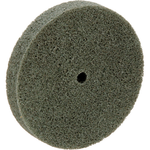 Meule homog&egrave;ne &agrave; faible densit&eacute; de s&eacute;rie 500 Standard Abrasives, 3" x 1/2", Arbre de 1/4", Grain de Moyen, Oxyde d'aluminium Nassau Supply
