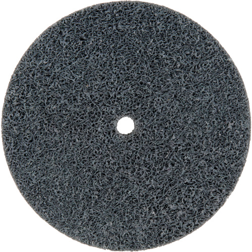 Meule homog&egrave;ne &agrave; faible densit&eacute; de s&eacute;rie 500 Standard Abrasives, 3" x 1/2", Arbre de 1/4", Grain de Fin, Carbure de silicium Nassau Supply